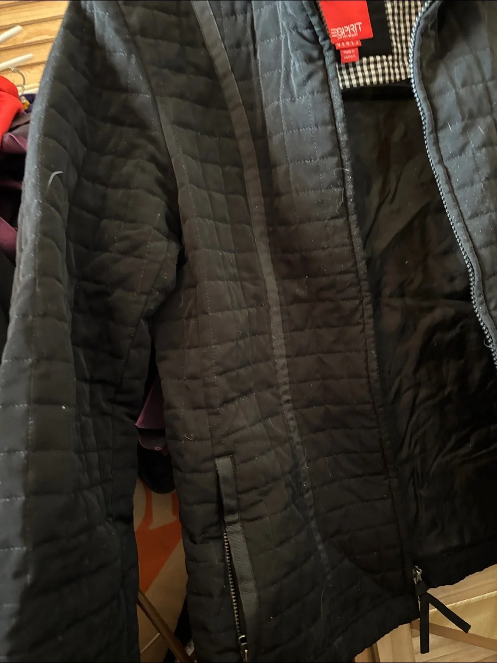 Esprit Black Quilted Women's Jacket Small